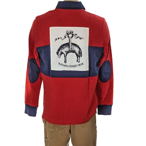 Brooks Brothers Cotton Quilted Logo Rugby Shirt NWT $148 - Picture 2 of 5